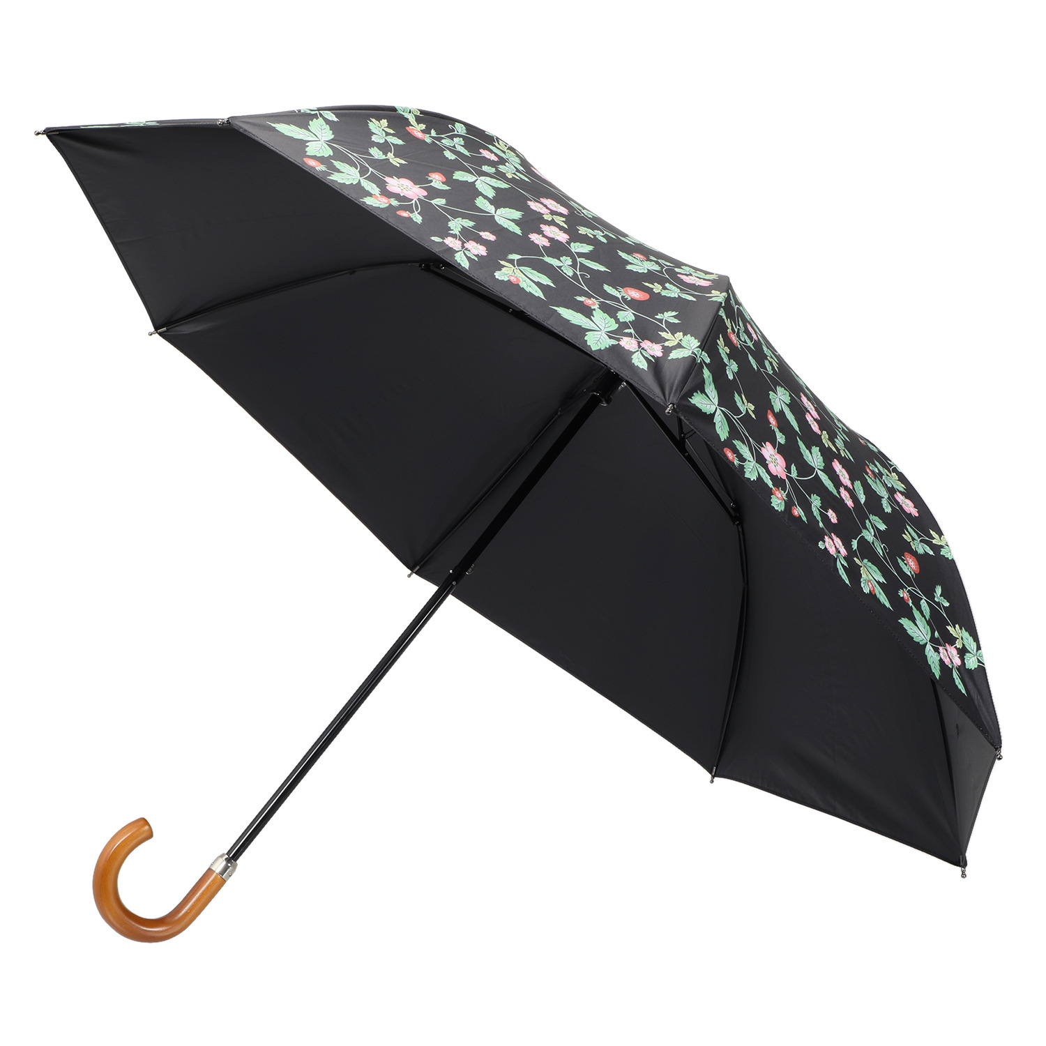ウェッジウッド 楽折り 晴雨兼用折りたたみ日傘 収納バッグ付