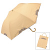 マブ 一級遮光 ショートジャンプライト 折りたたみ傘（晴雨兼用） フラワー刺しゅうデザイン