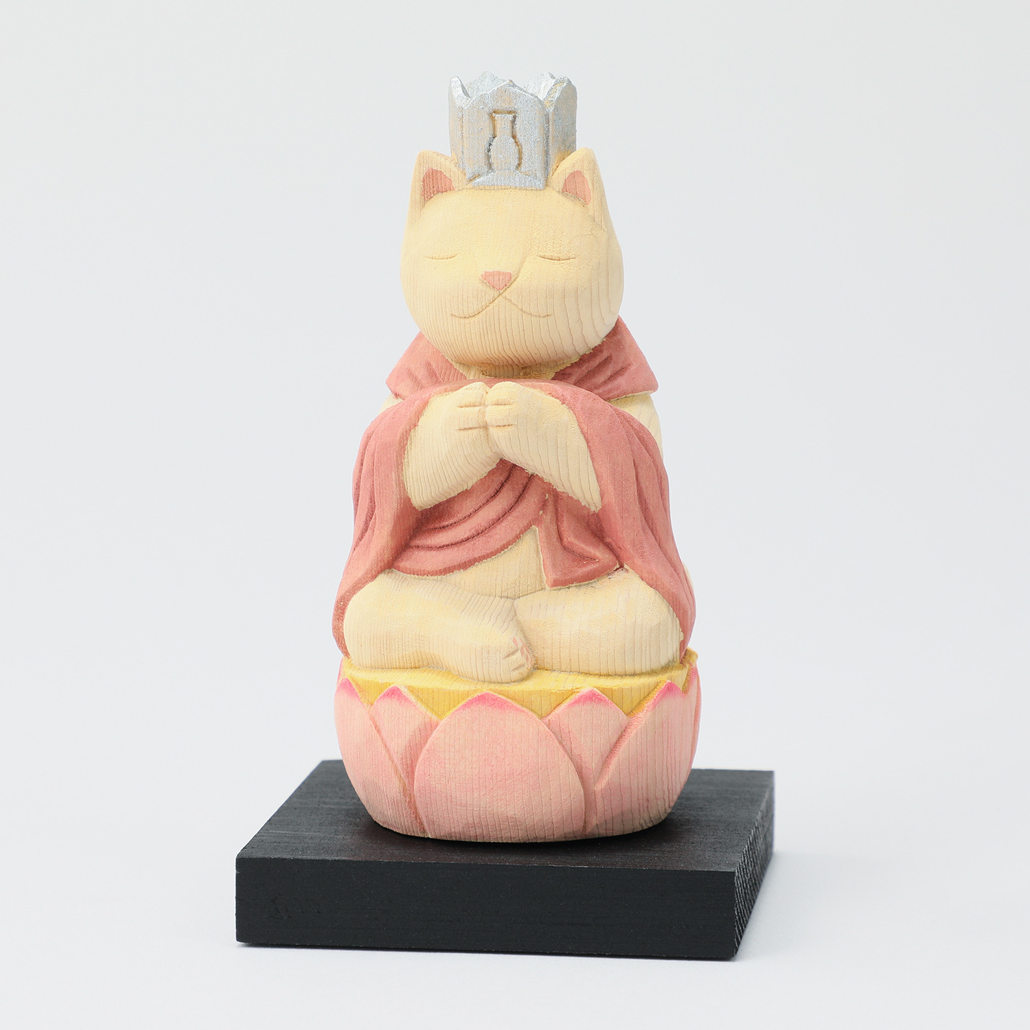 猫ｂｕｄｄｈａ 木彫り像