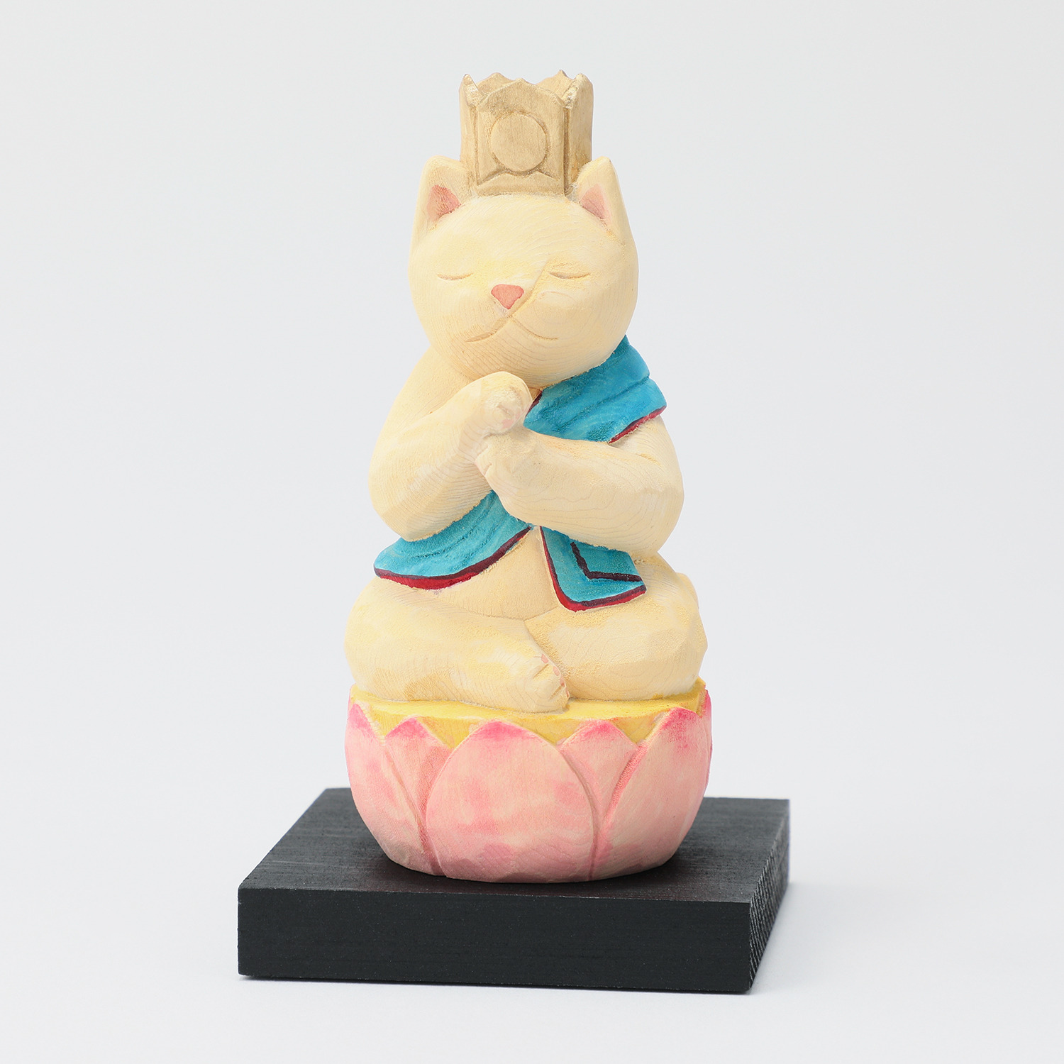 猫ｂｕｄｄｈａ 木彫り像