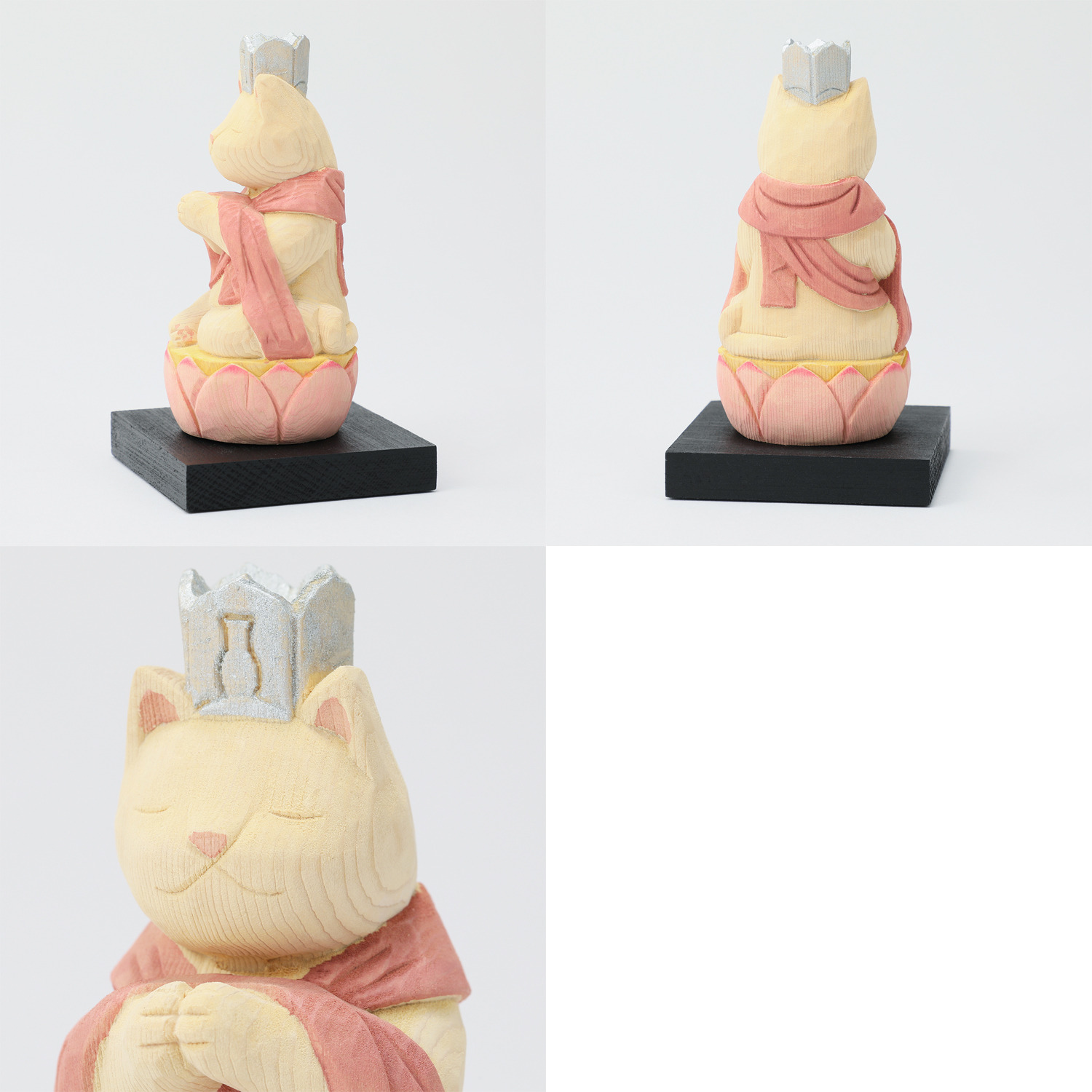 猫ｂｕｄｄｈａ 木彫り像