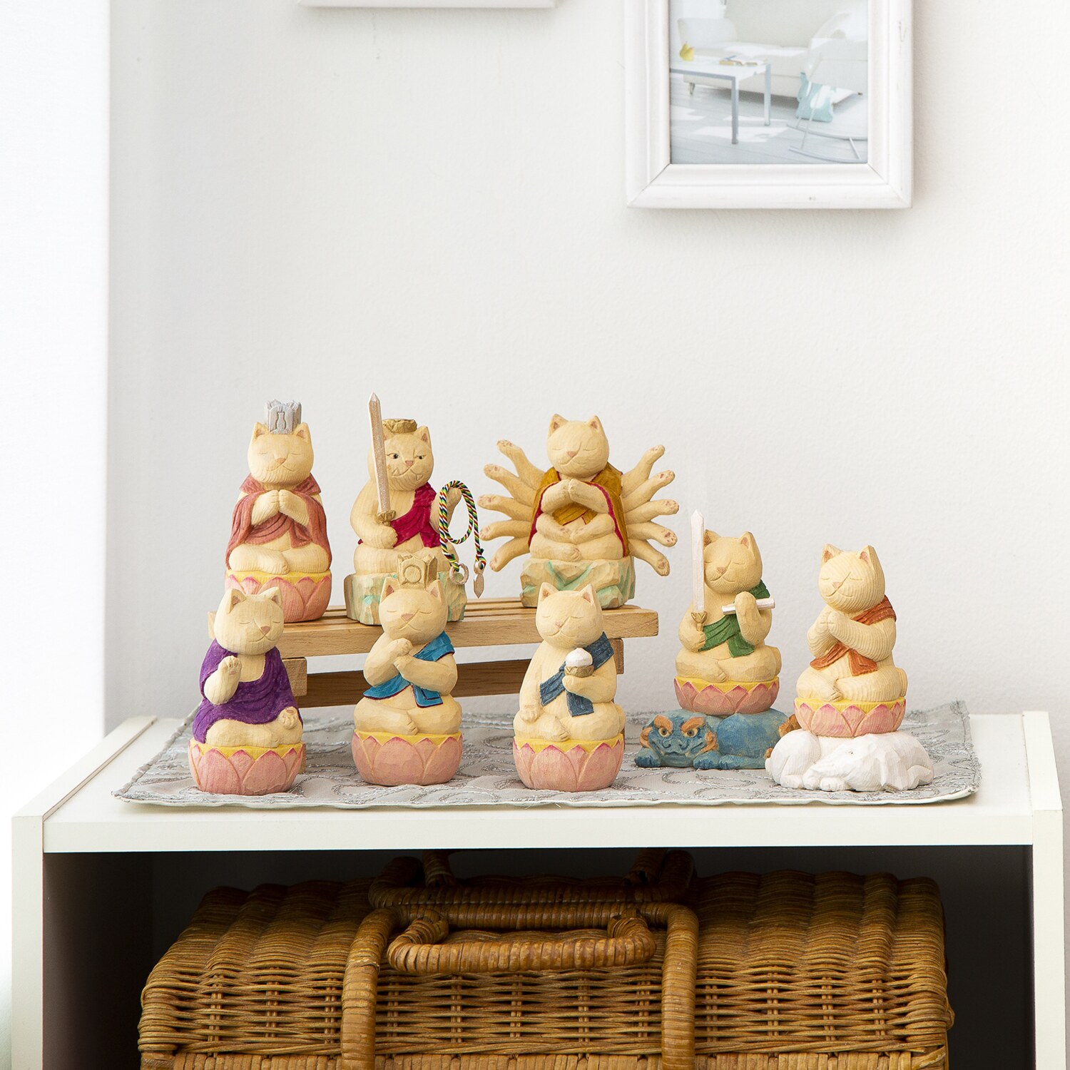 猫ｂｕｄｄｈａ 木彫り像