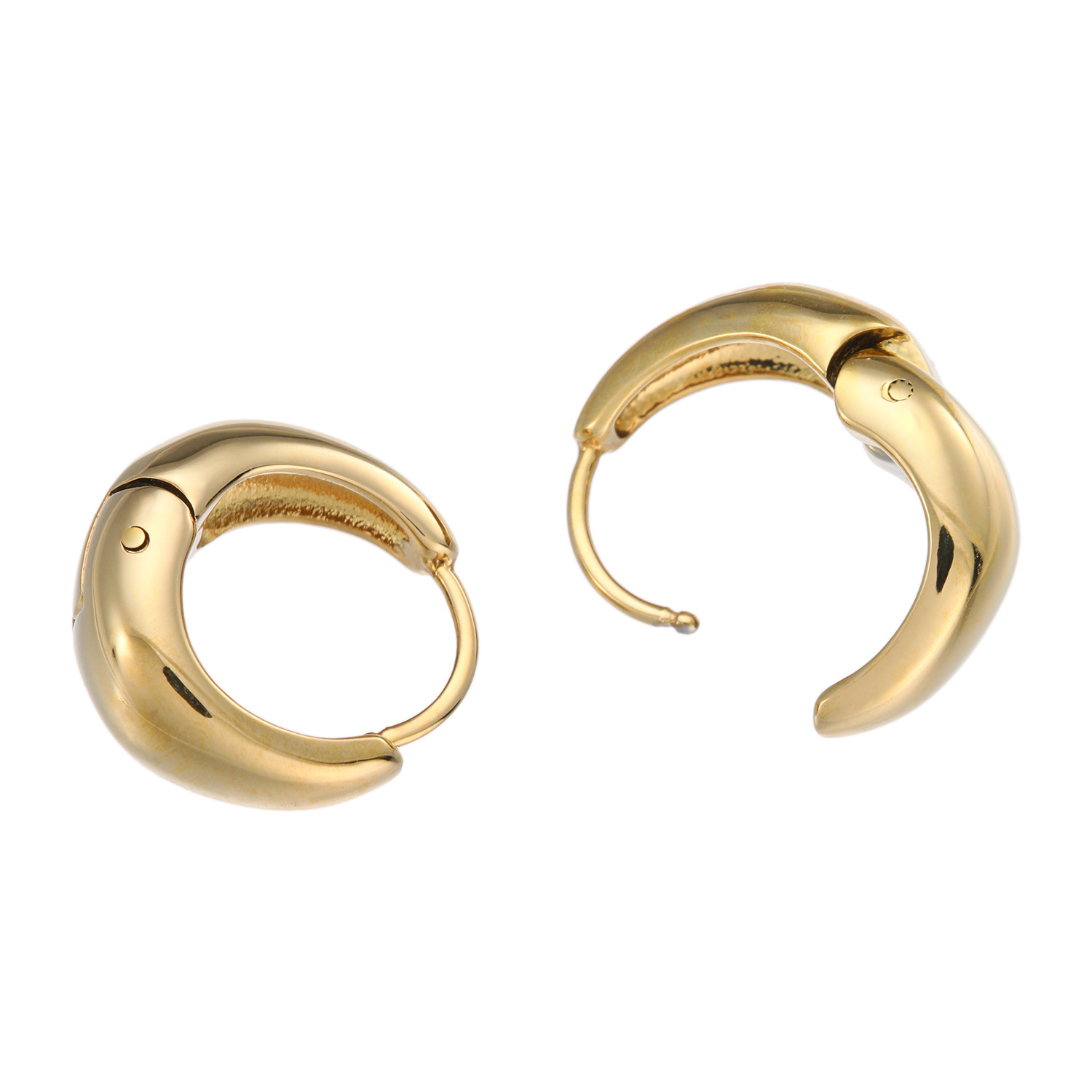 ラフィナリスタ サージカルステンレス ふっくらシェイプ 中折れフープピアス