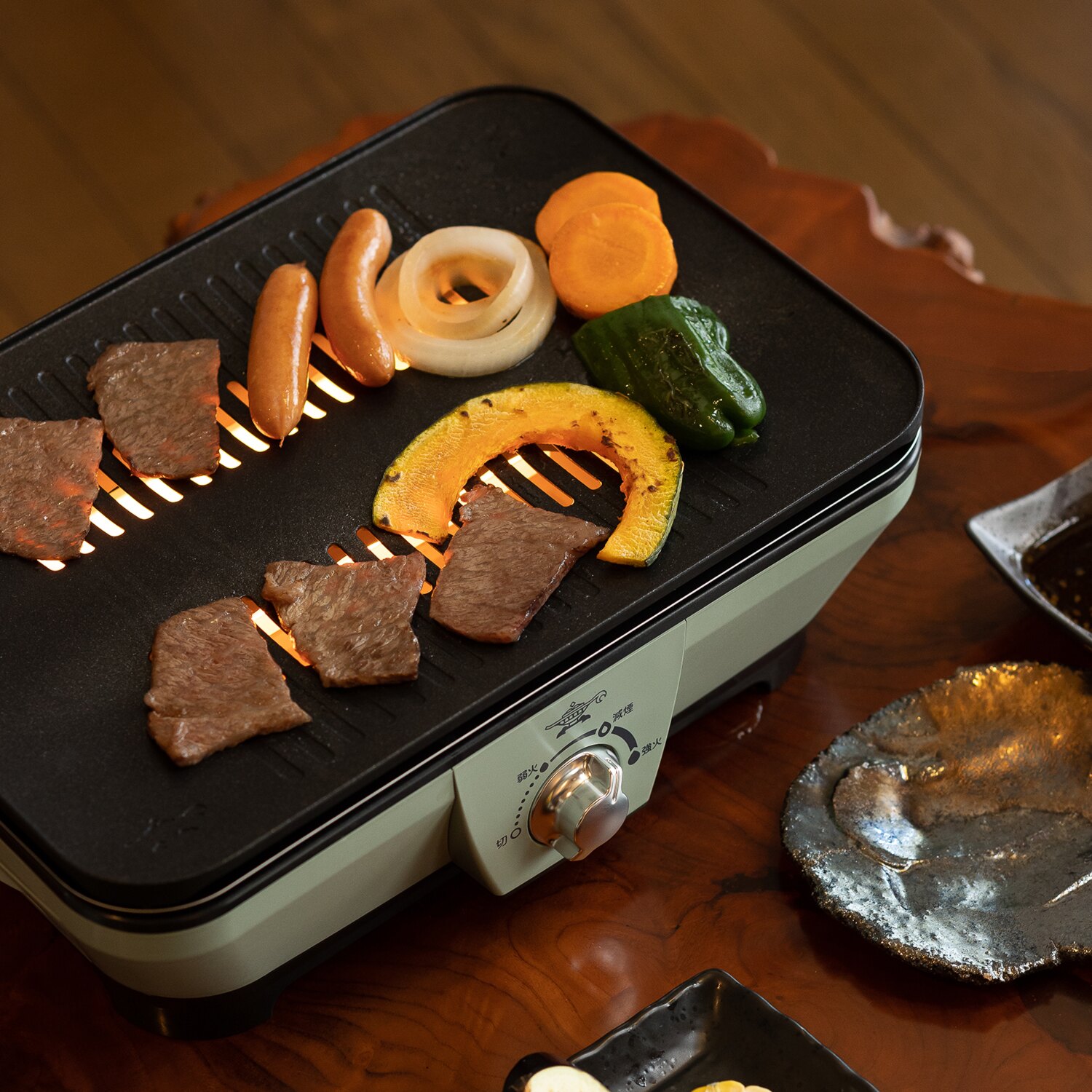 アラジン 煙や匂いをおさえ 美味しく焼きあげる！ わずか約０．２秒で発熱 グラファイトミニグリラー 特別セット