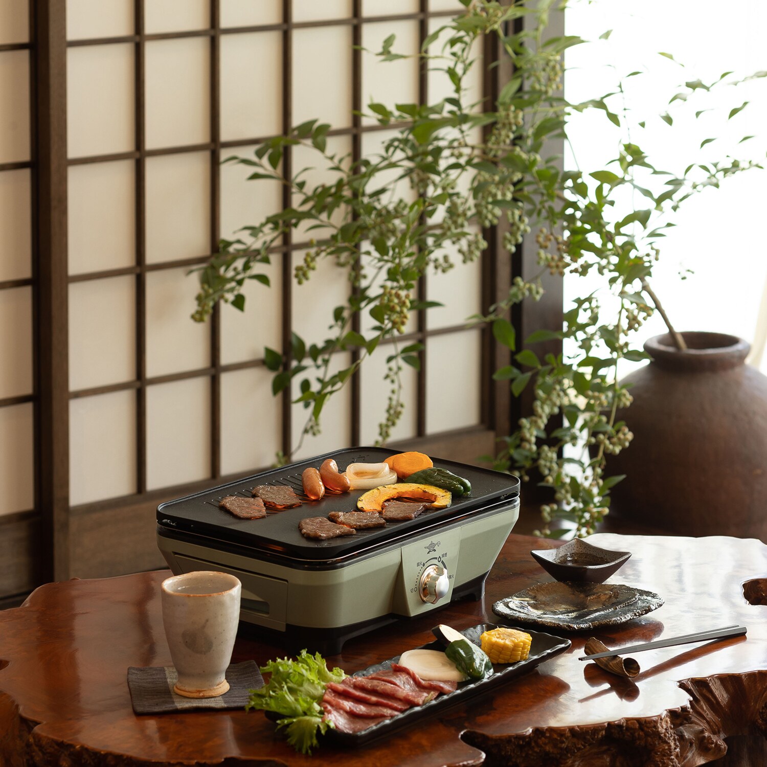 アラジン 煙や匂いをおさえ 美味しく焼きあげる！ わずか約０．２秒で発熱 グラファイトミニグリラー 特別セット