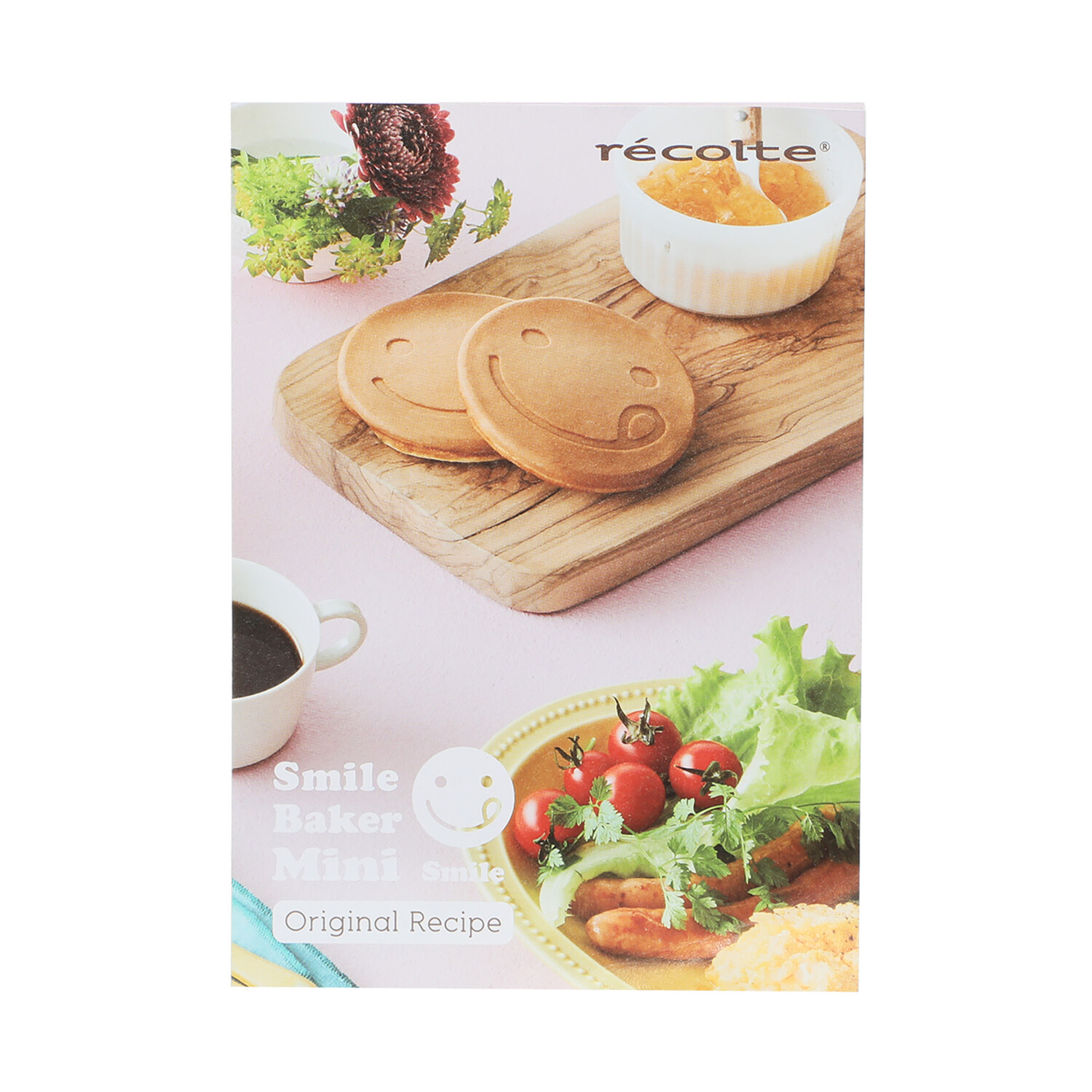 レコルト 焼き上がりがキュート！ 手のひらサイズの スマイルベイカーミニ 専用レシピ付き ＲＳＭ−２