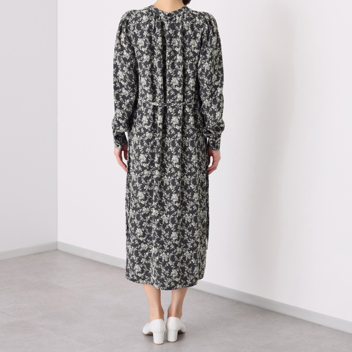 オーソリア 明林繊維 風通ジャガード使用 ロングワンピース