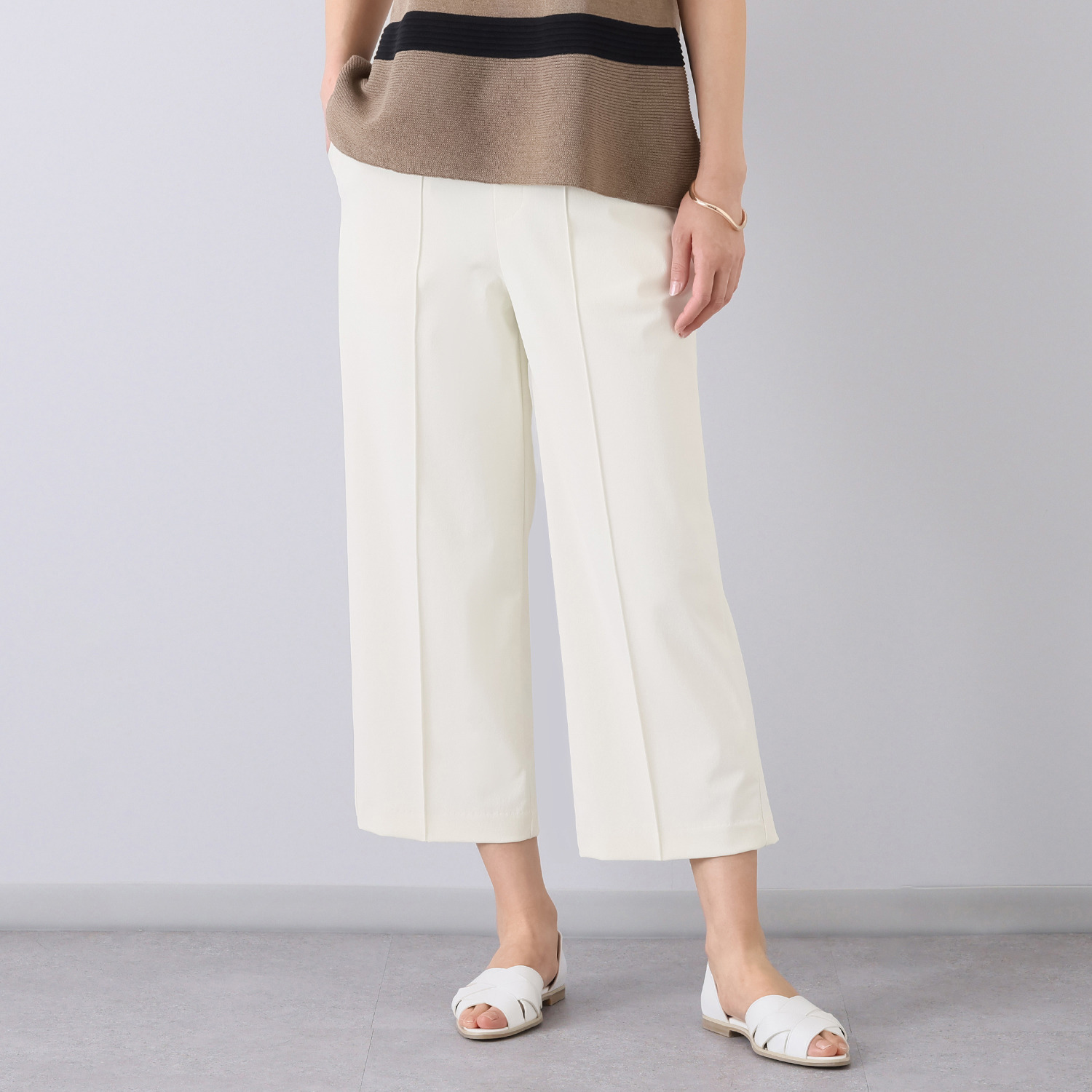 ＴＡＫＵＭＩＢＡ 接触冷感・吸水速乾 サーラドライ イージースラックス ＜ワイド＞