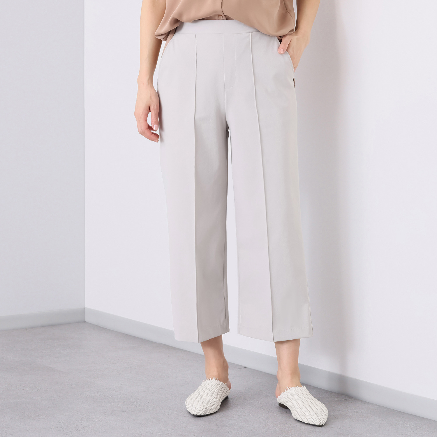 ＴＡＫＵＭＩＢＡ 接触冷感・吸水速乾 サーラドライ イージースラックス ＜ワイド＞