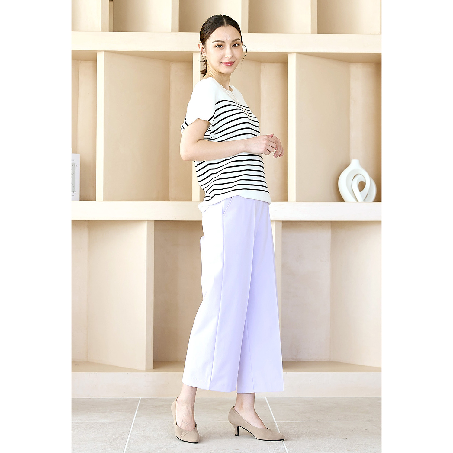 ＴＡＫＵＭＩＢＡ 接触冷感・吸水速乾 サーラドライ イージースラックス ＜ワイド＞