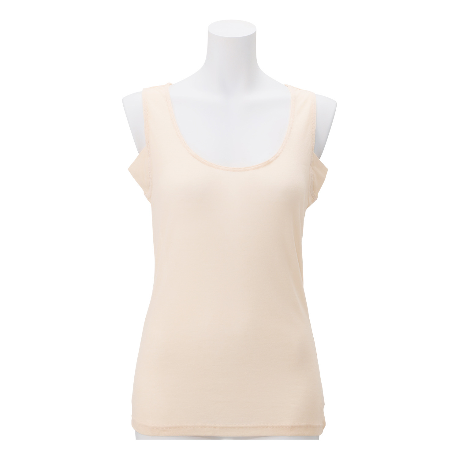 マリランテ カラーはお任せ！ 強撚糸綿１００％ 薄くてさらさら 脇汗取りパッド付 タンクトップ４枚セット