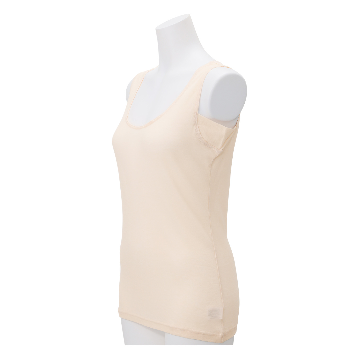 マリランテ カラーはお任せ！ 強撚糸綿１００％ 薄くてさらさら 脇汗取りパッド付 タンクトップ４枚セット