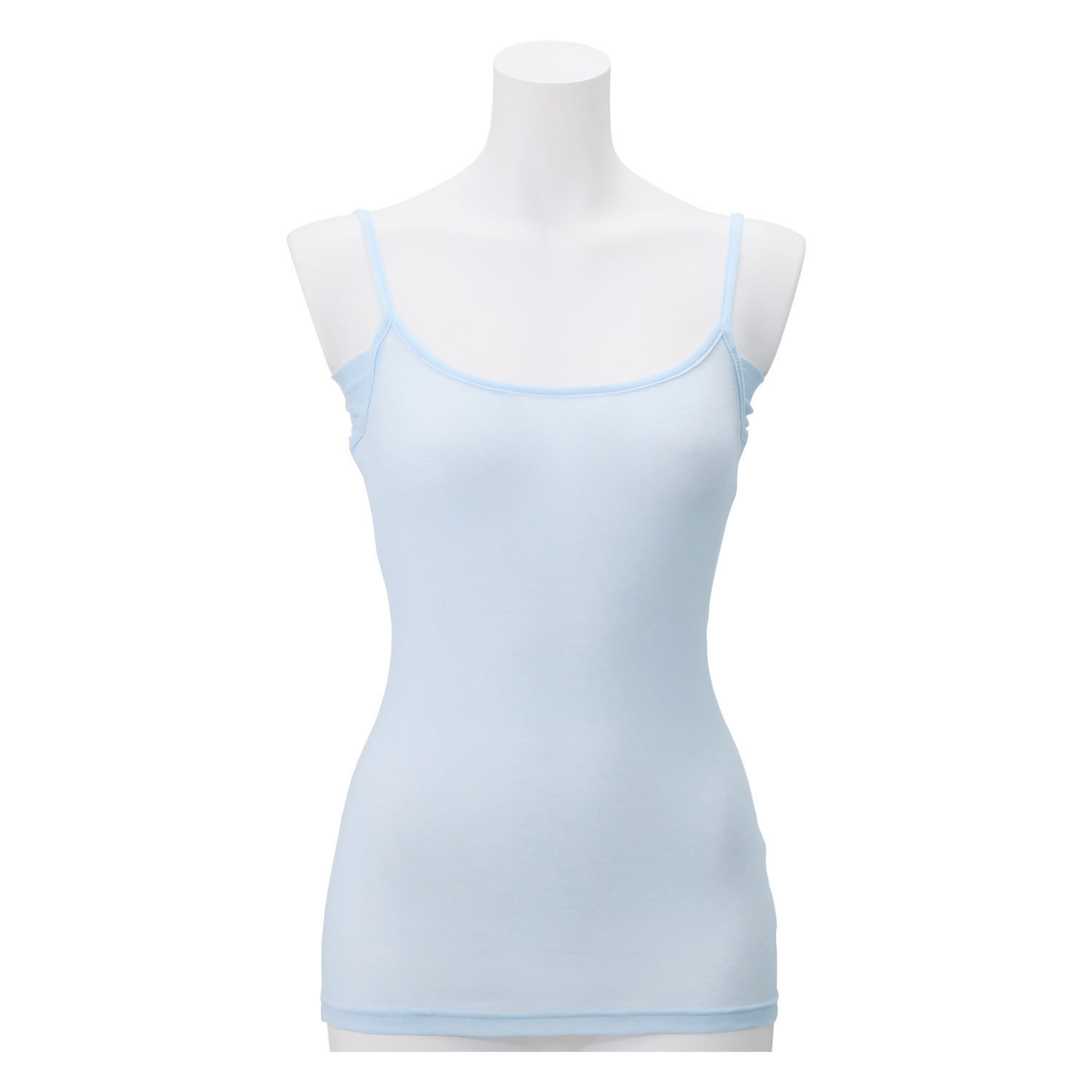 マリランテ カラーはお任せ！ 強撚糸綿１００％ 薄くてさらさら 脇汗取りパッド付 キャミソール４枚セット