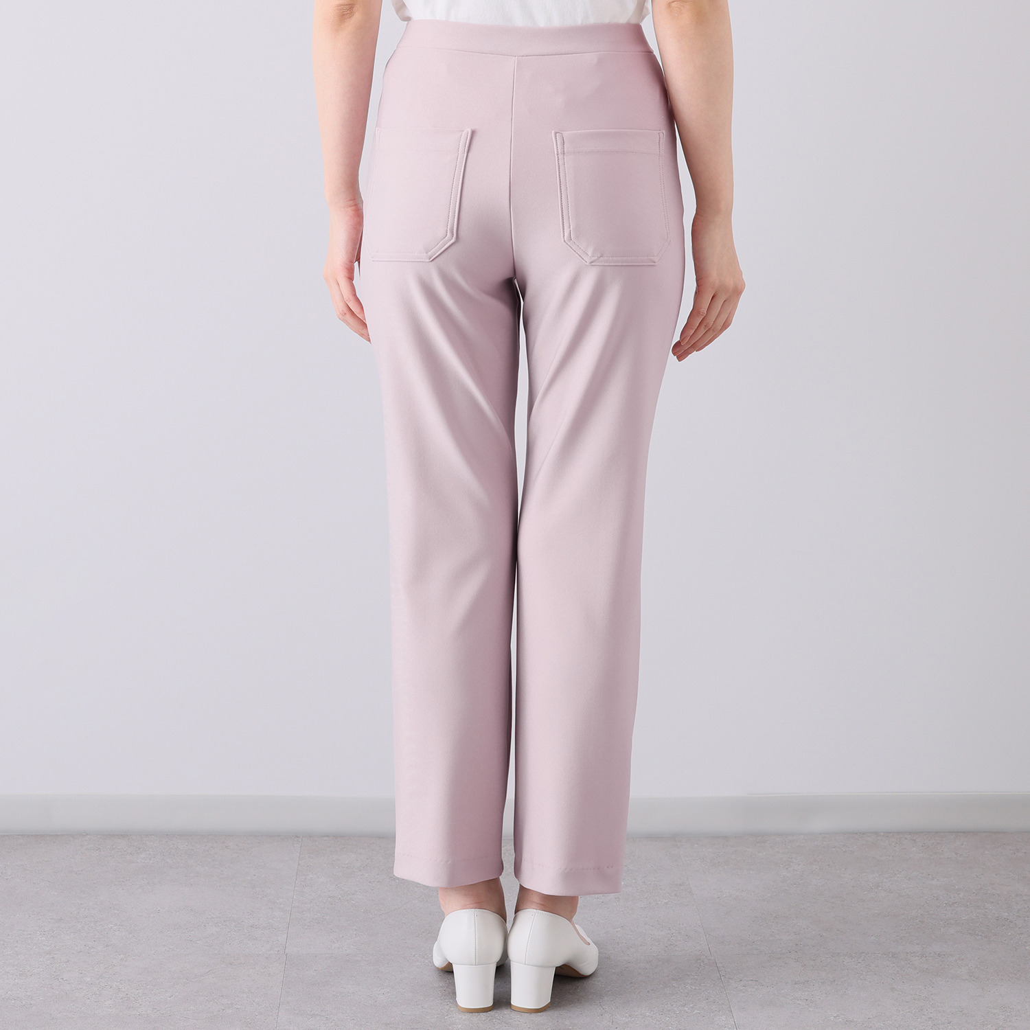 ピーツー １５周年フィナーレ企画 純日本製 やわらかハイストレッチ 美脚ストレートパンツ