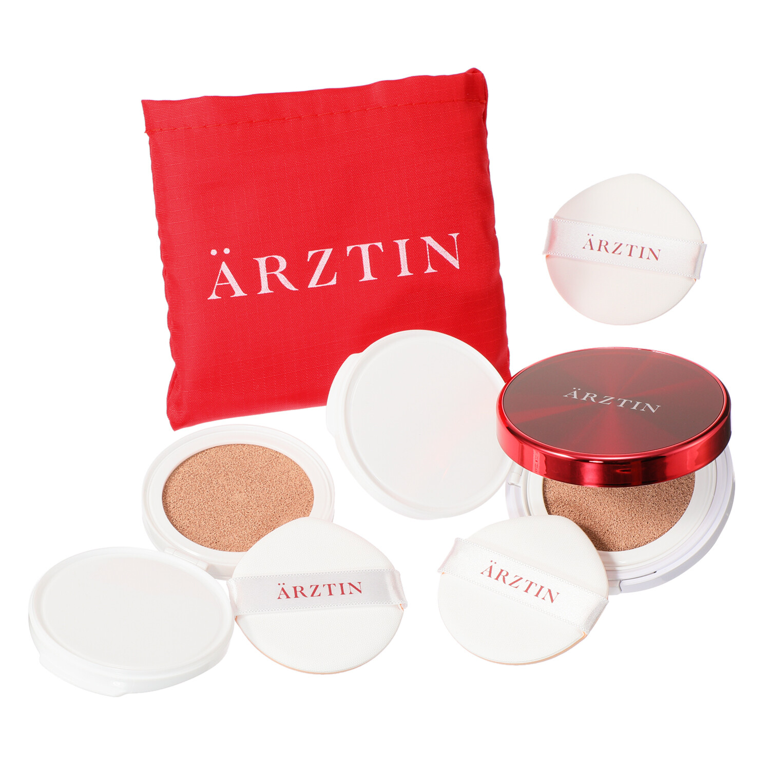 エルツティン 韓国大手美容サロン発 １品１０役！ 美しさ続くファンデ 透明感のあるツヤ肌演出 シルククッションＲＸ ２個分スペシャルセット