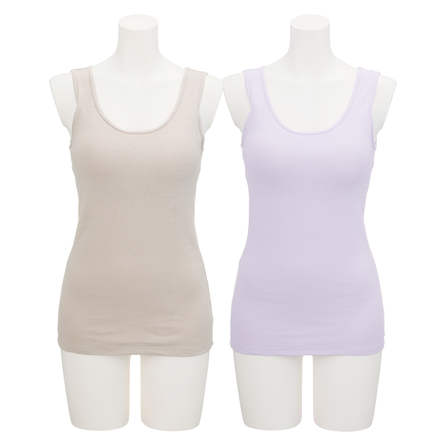 福助 熟成綿　出雲ソフト使用！ 抗菌防臭・消臭・吸水 綿１００％ダブルガーゼ カップ付タンク２枚組