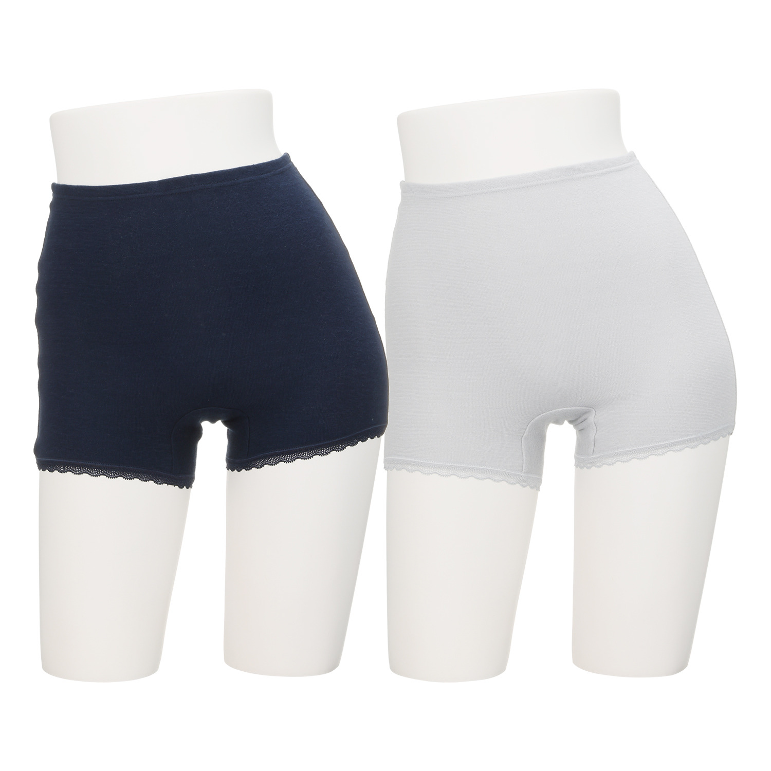 福助 熟成綿　出雲ソフト使用！ 抗菌防臭・消臭・吸水 綿１００％ダブルガーゼ 一分丈ショーツ２枚組