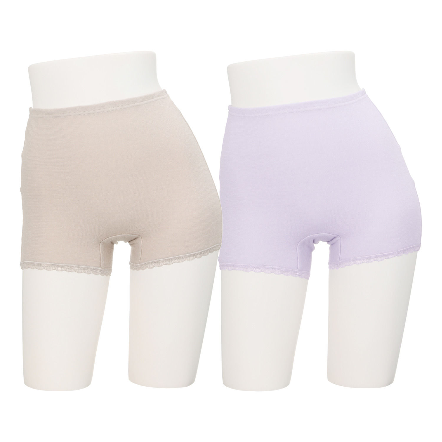 福助 熟成綿　出雲ソフト使用！ 抗菌防臭・消臭・吸水 綿１００％ダブルガーゼ 一分丈ショーツ２枚組