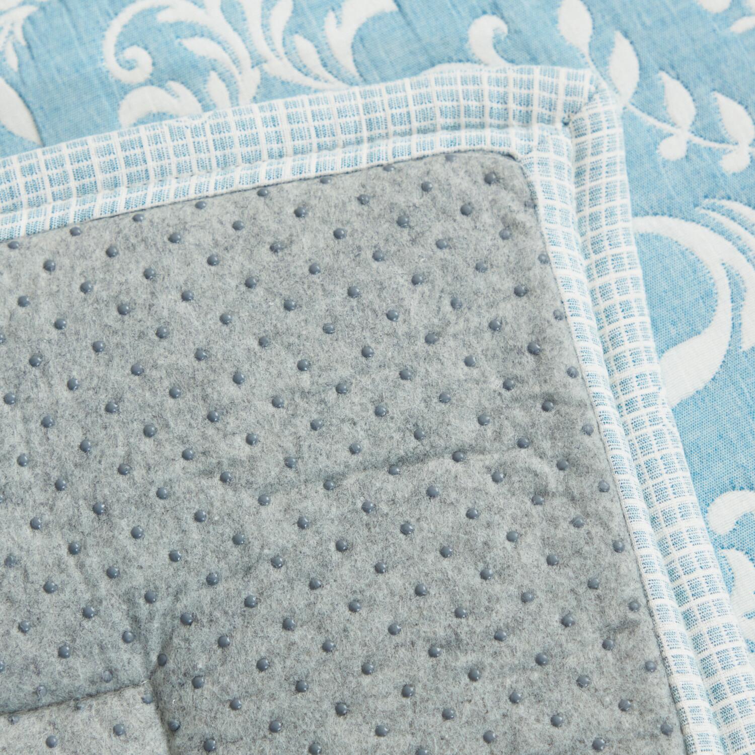 スワトウ刺しゅう協会 認定デザイン ジャガード織 コットンラグ ＜１９０×２４０ｃｍ＞