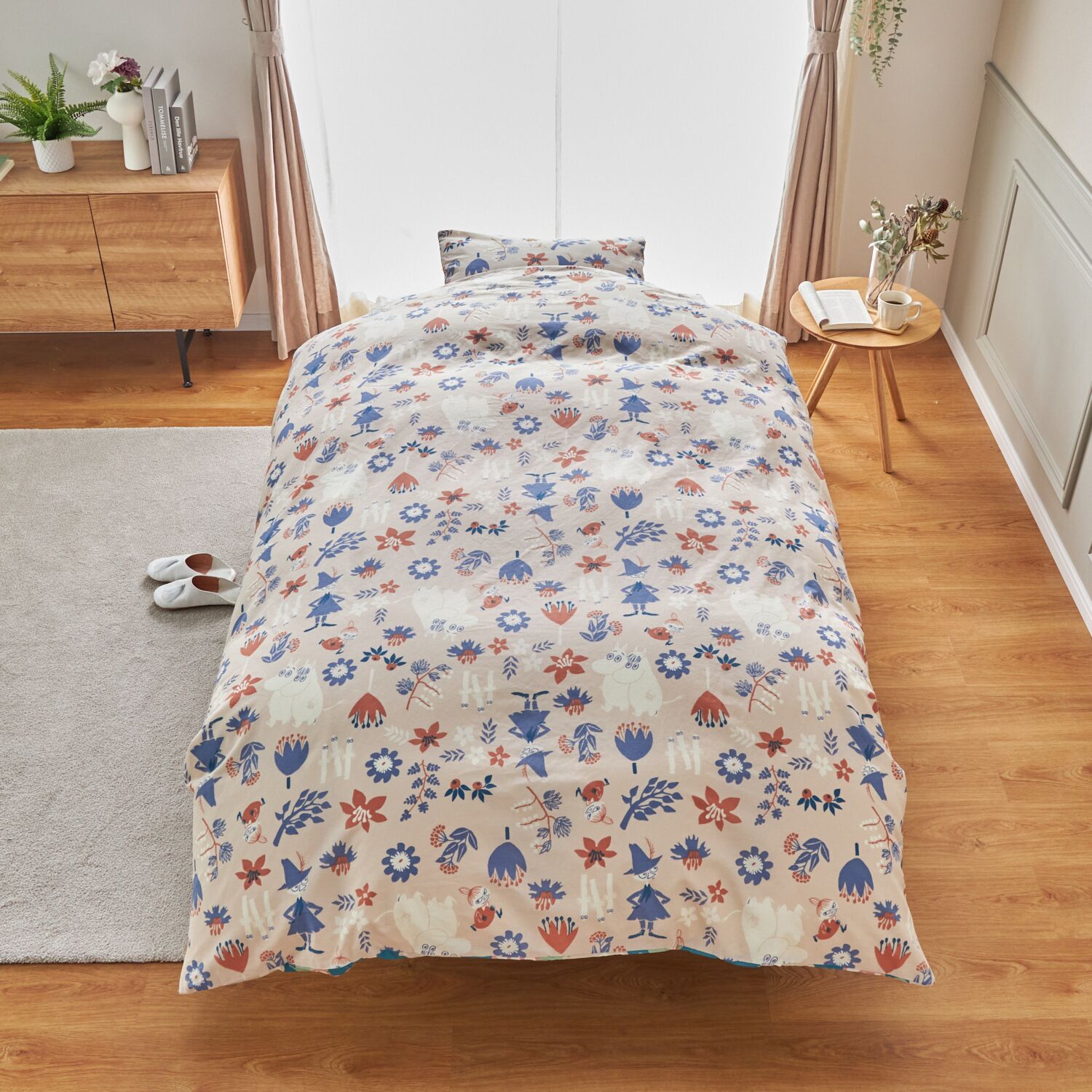 ムーミン 春の訪れ カバーリング４点セット ＜ダブル＞