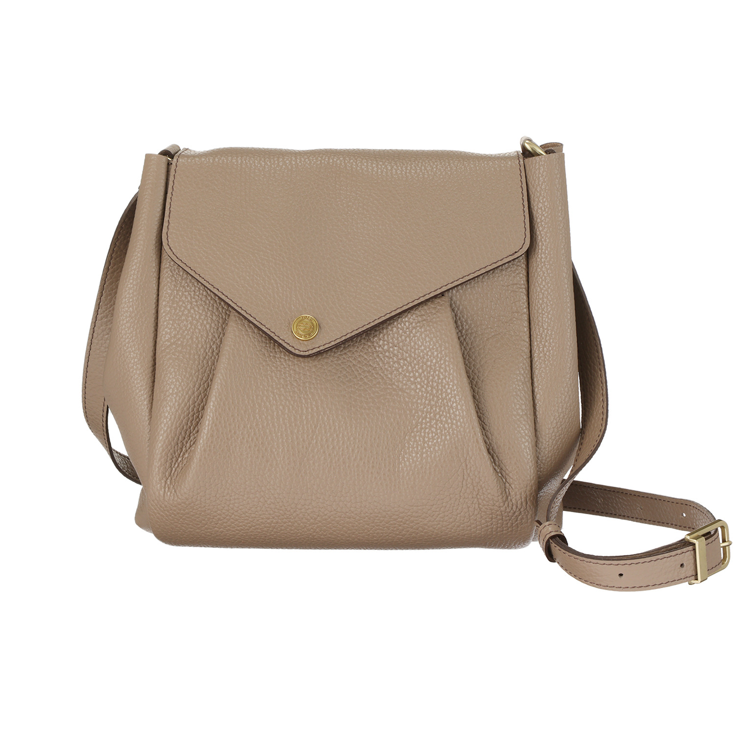 ユフ 牛革シュリンク型押し ショルダーバッグ