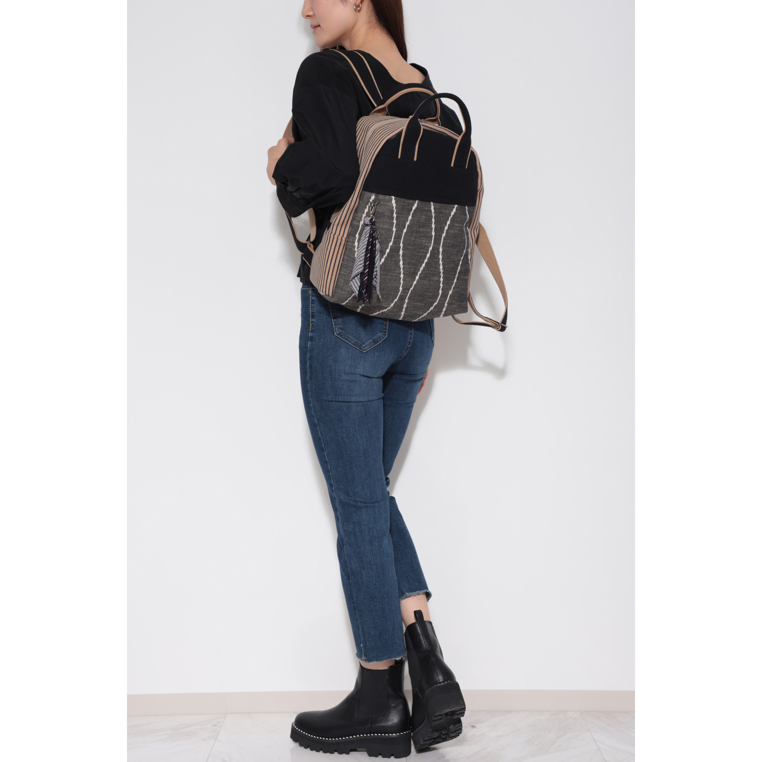 オカモト商店 儀右ヱ門 久留米かすり ２ウェイリックサック “ラックサック”