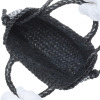 ムジカヴィータ 山羊革 リボンチャーム付 手編みメッシュ ミニショルダーバッグ