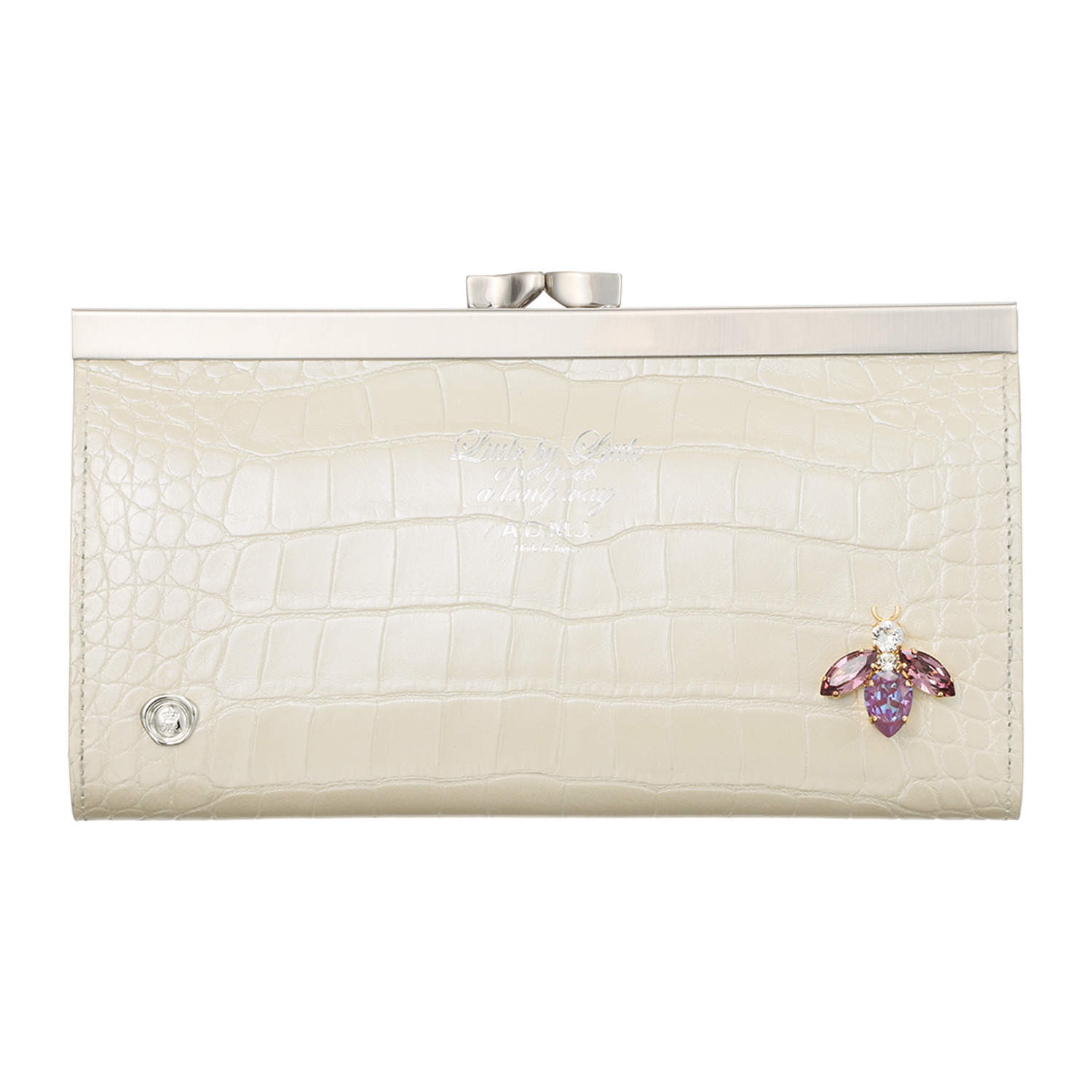 エーディーエムジェイ ＴＨＥ　ＢＥＥ 牛革クロコダイル型押し 洗練ウォレット