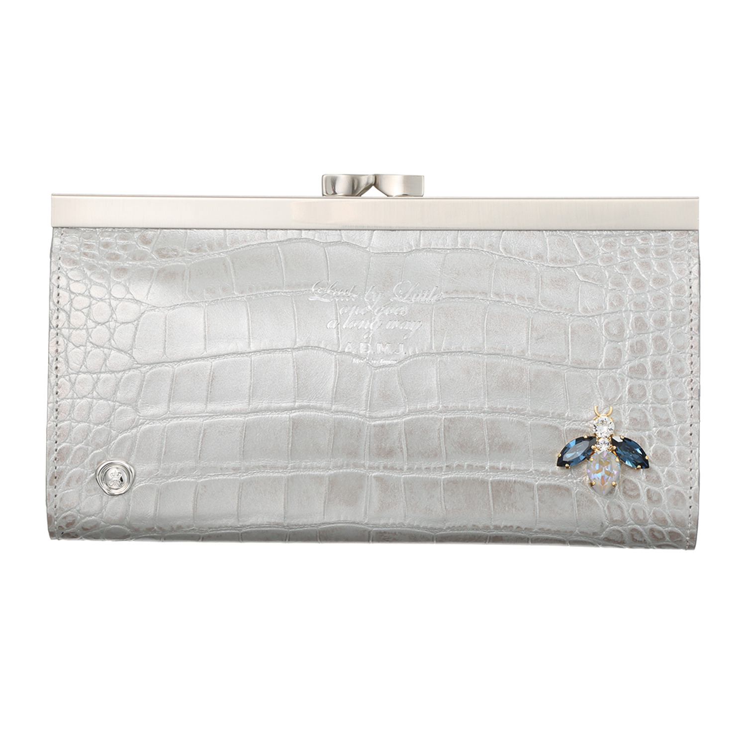 エーディーエムジェイ ＴＨＥ　ＢＥＥ 牛革クロコダイル型押し 洗練ウォレット