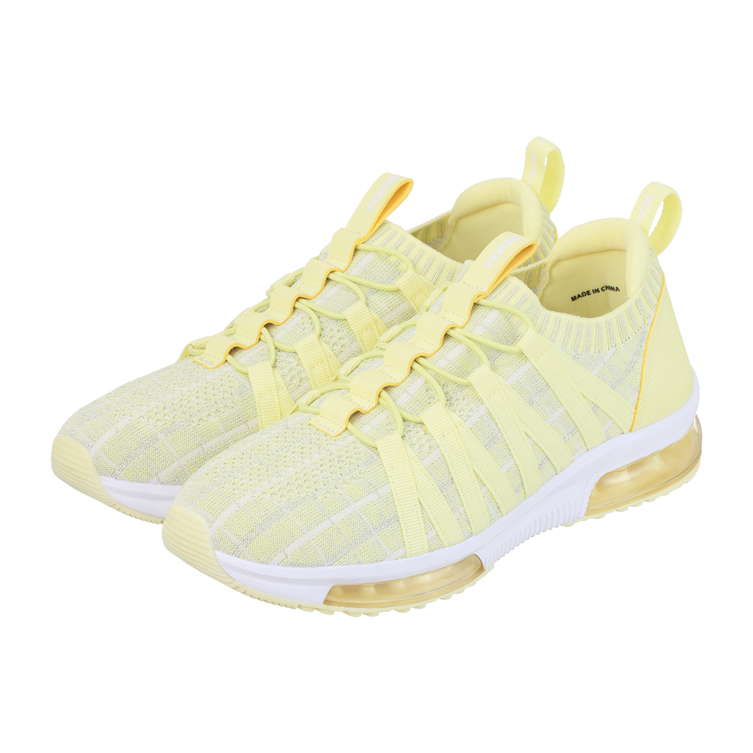 モズ 洗えるようになった！ さらにふかふか中敷 ダブルエア 軽量ニットスニーカー