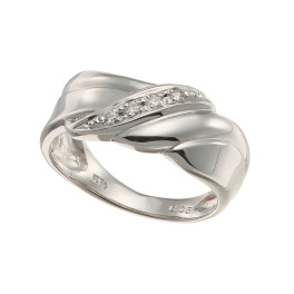 リンジェ 純プラチナ ダイヤモンド 最高品位と輝きが魅了！ ウェーブデザイン ボリュームリング