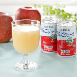 ふじ限定！ 信州産１００％ストレート りんごジュース ＜６０缶セット＞