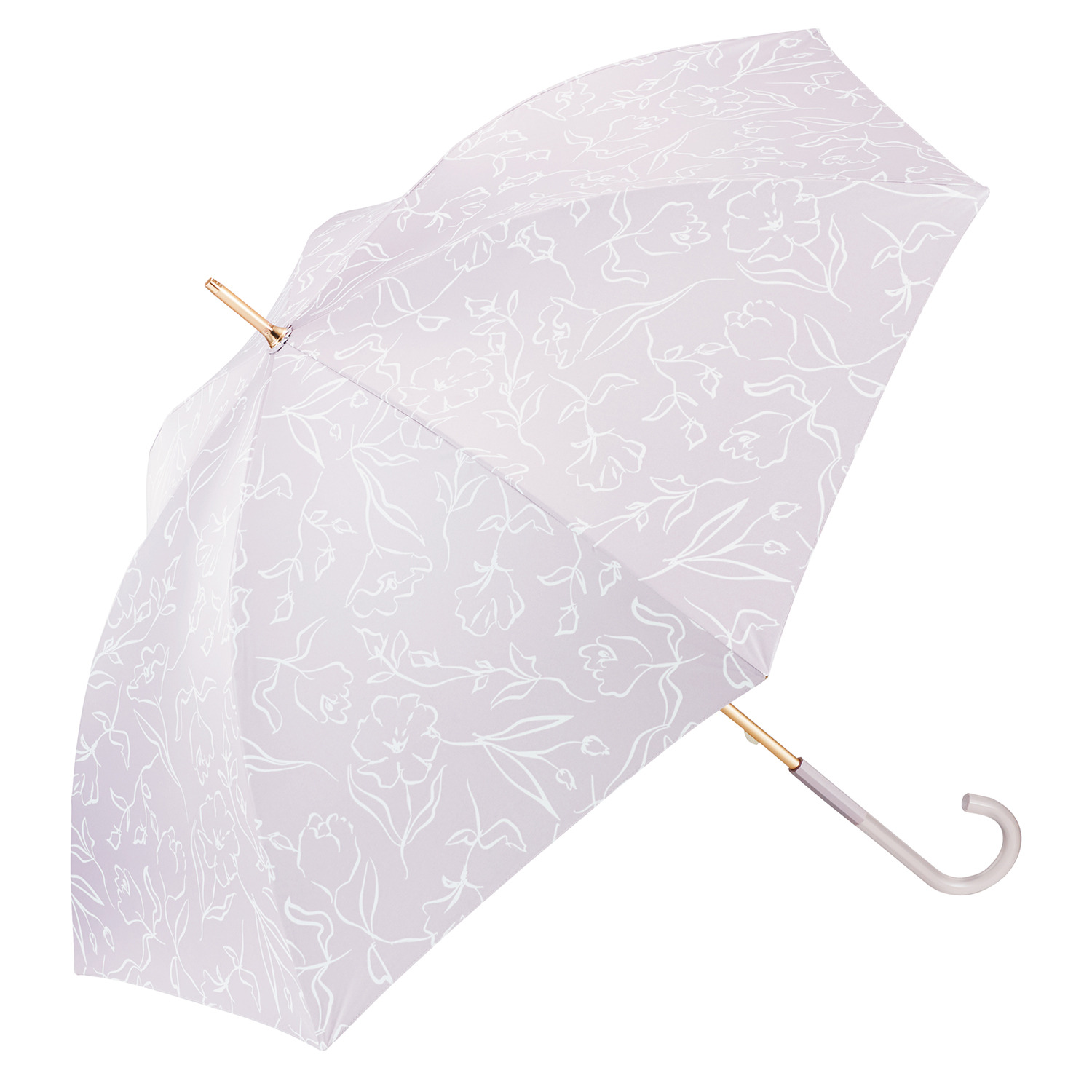 ウォーターフロント ＵＶカット エアリーライト 長傘 ＜フラワー＞