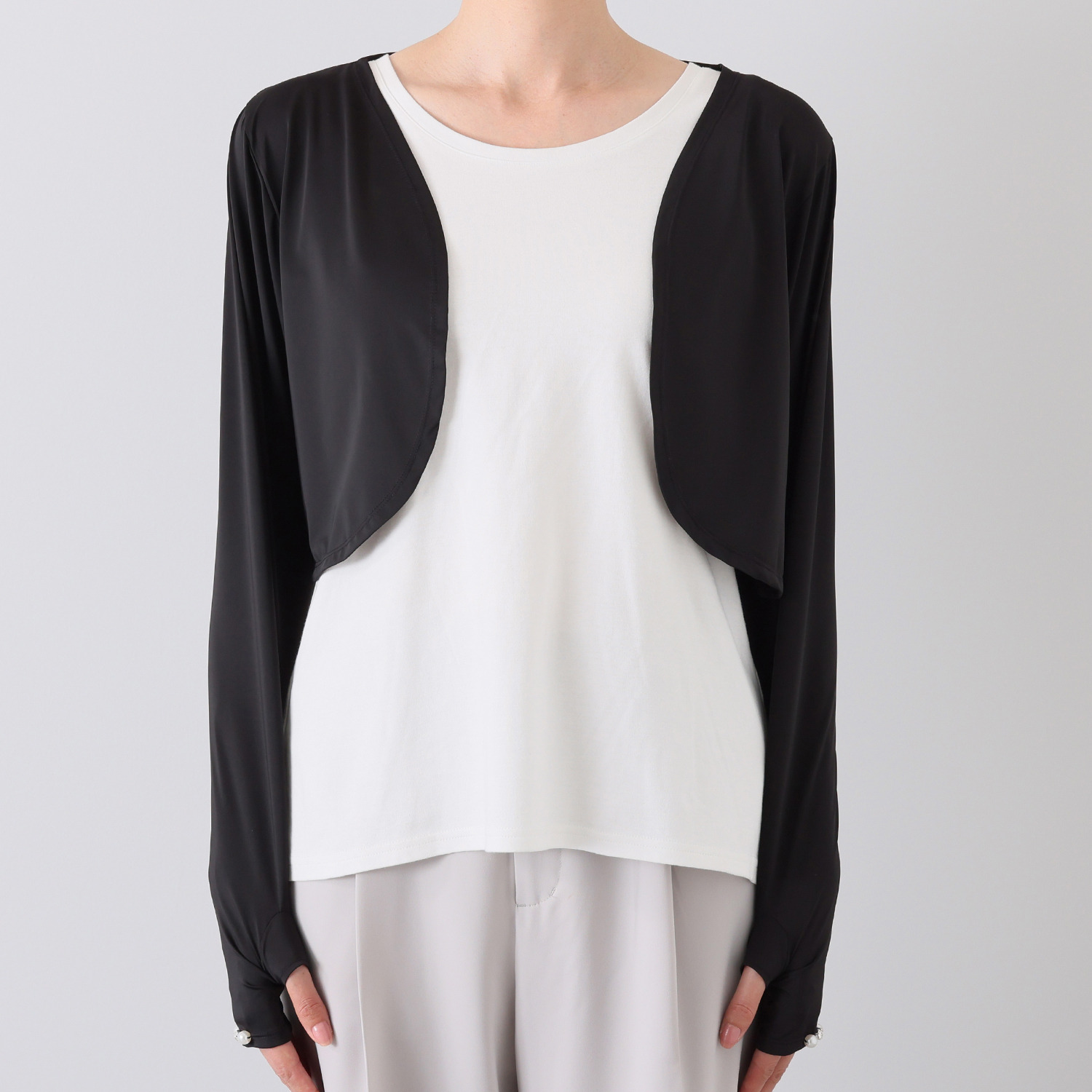 女の欲望 クール＆ＵＶカット アームカバー機能付 ボレロ２枚セット