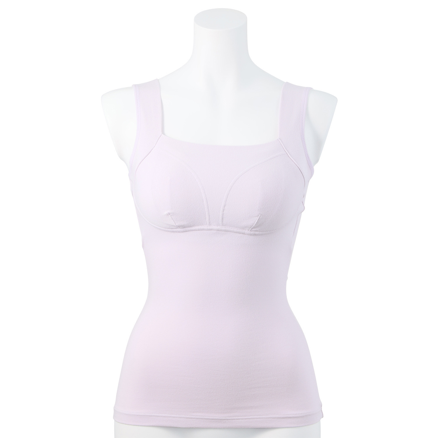 サラコレクション 着ていて気持ち良い ふんわりパフタッチ サイロスパン綿ベア天竺 ブラトップ