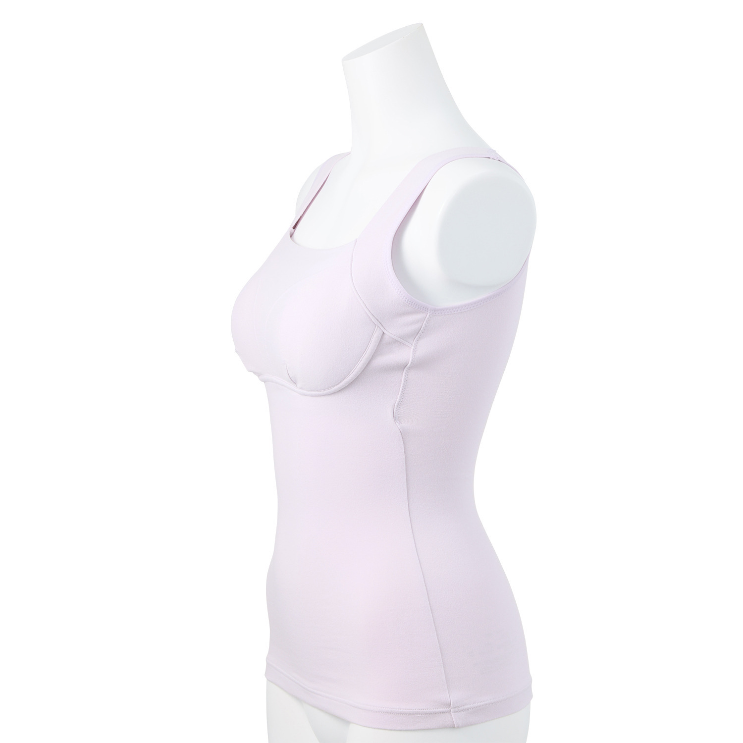 サラコレクション 着ていて気持ち良い ふんわりパフタッチ サイロスパン綿ベア天竺 ブラトップ