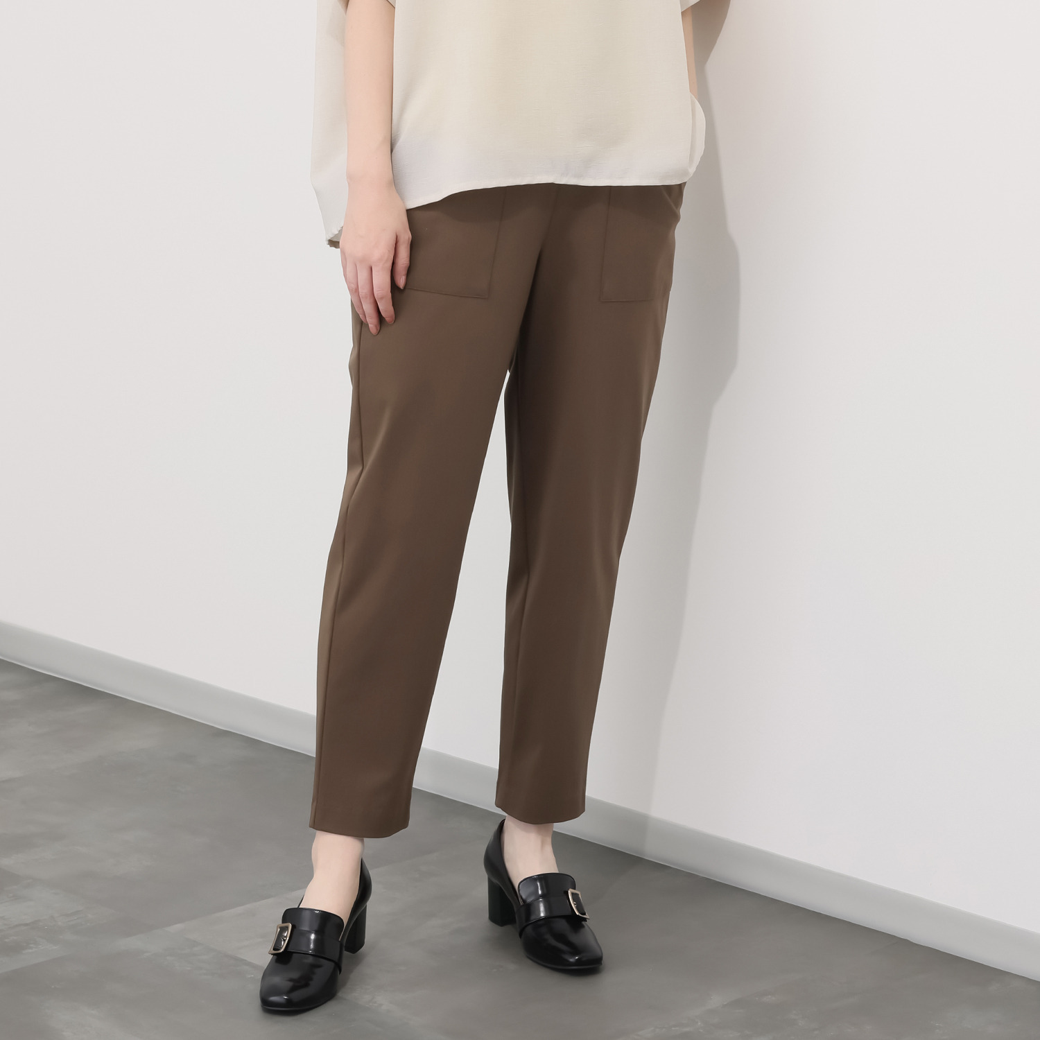 アンダモン ＵＶカット・接触冷感 綿１００％ トリコット編 ベイカーパンツ