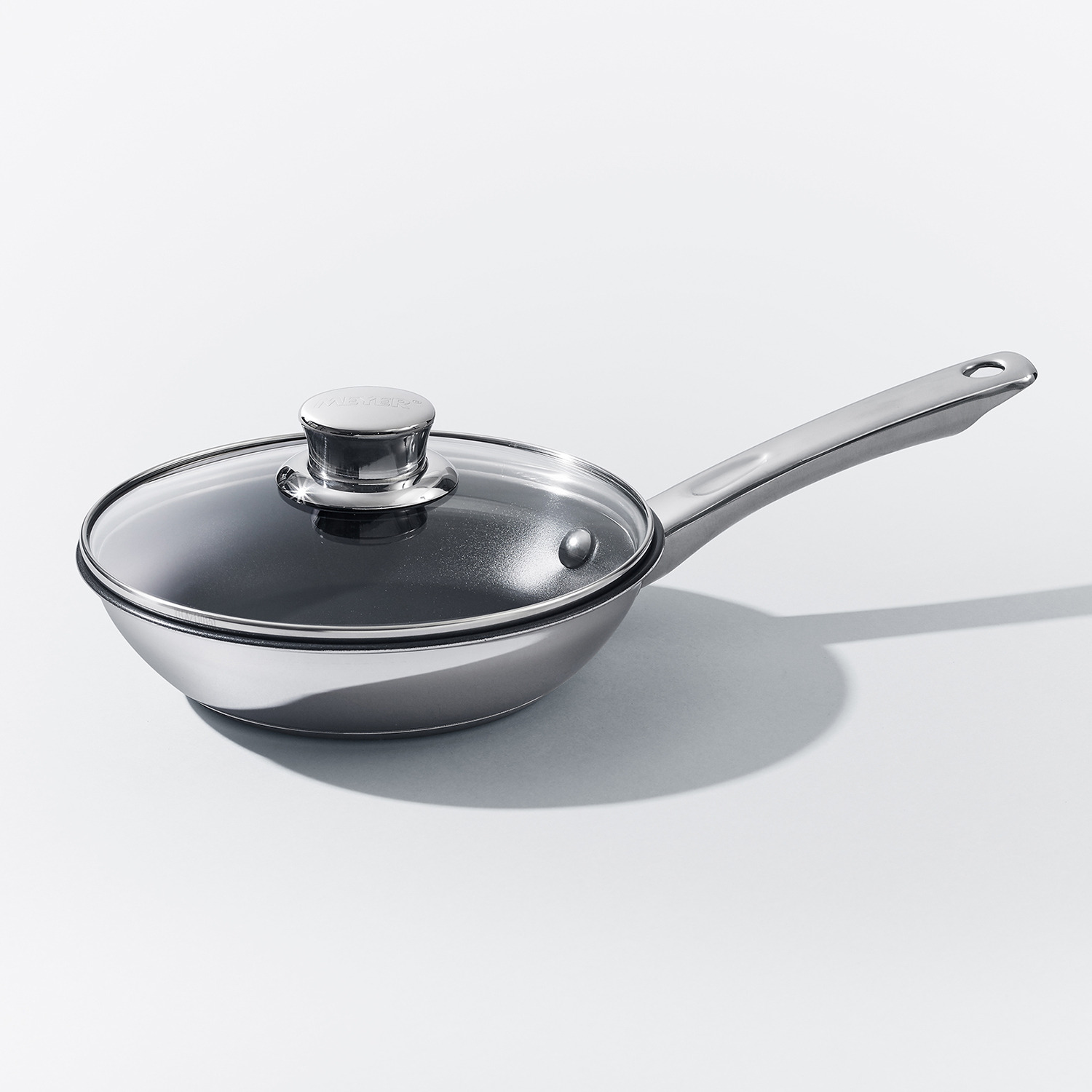 マイヤー 少量調理に 便利なサイズ シェフズフライパン ガラス蓋セット ＜１８ｃｍ＞