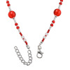 ラグーナ ベネチアンガラス レッドカラー ロングネックレス