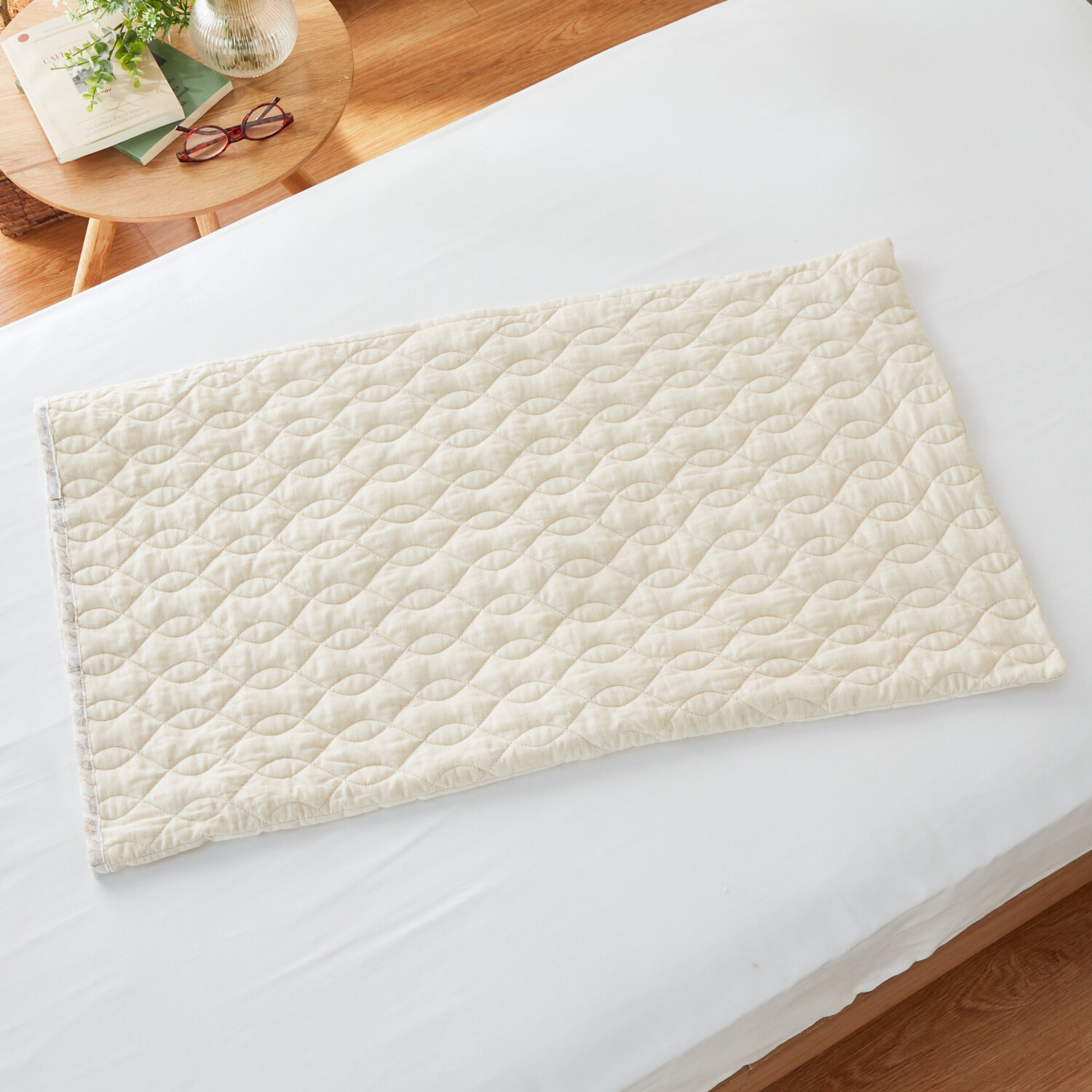 大津毛織 麻混 プレミアムコットンガーゼ 枕カバー２枚組