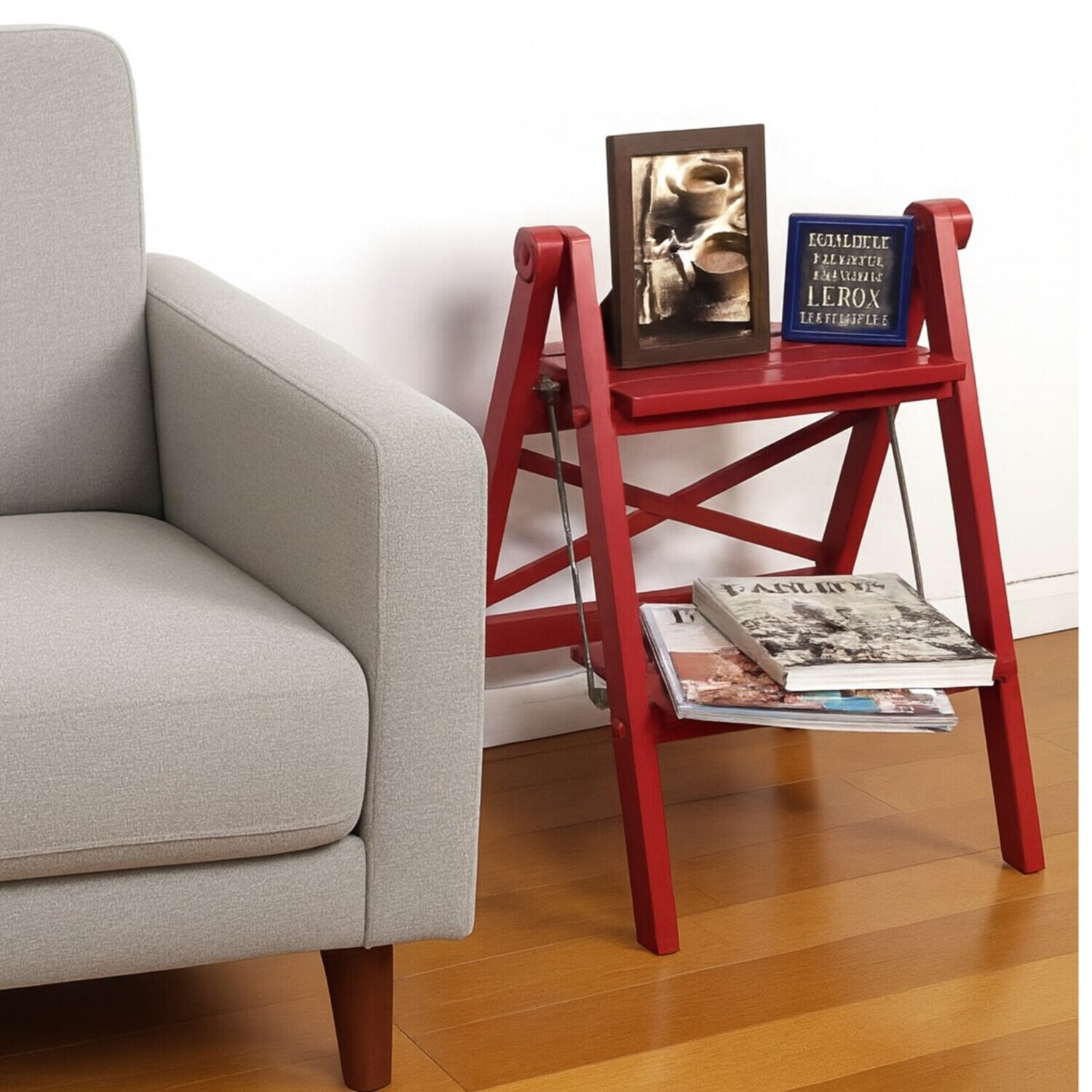 踏み台として スツール、収納棚 組立不要な３ＷＡＹ仕様 暮らしに優しく寄り添う♪ カインドステップ