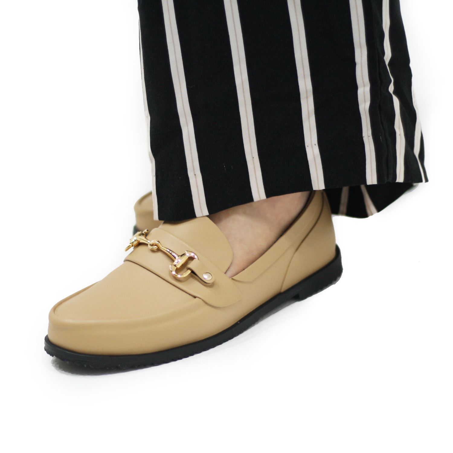 ウィズドロップ メイドイントーキョー ゴムなのに軽くて柔らか！ レインビットローファー