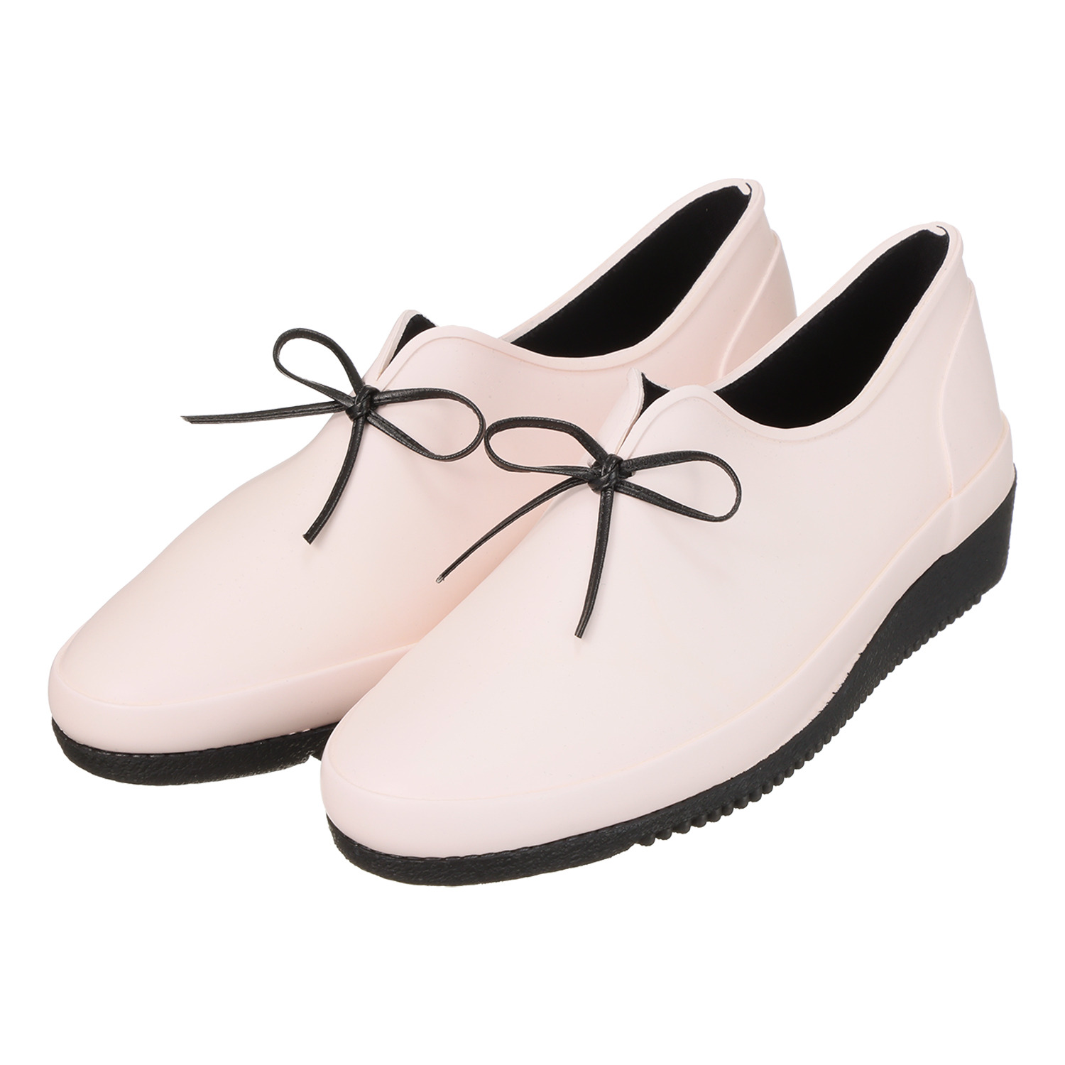 ウィズドロップ メイドイントーキョー ゴムなのに軽くて柔らか！ ウェッジソール リボンシューズ