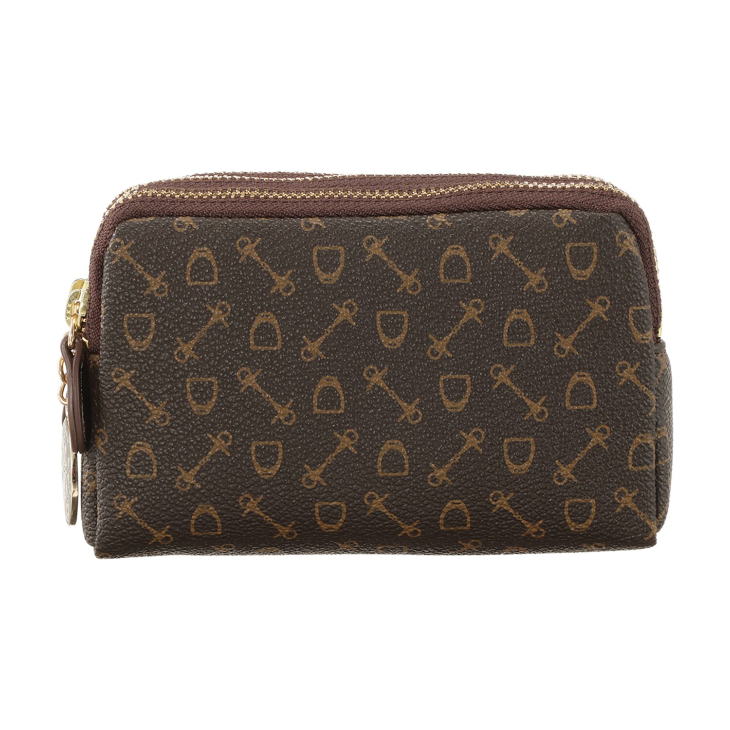 ホワイ “ＨＳＣコインハーネス” モノグラム ３連ジップポーチ