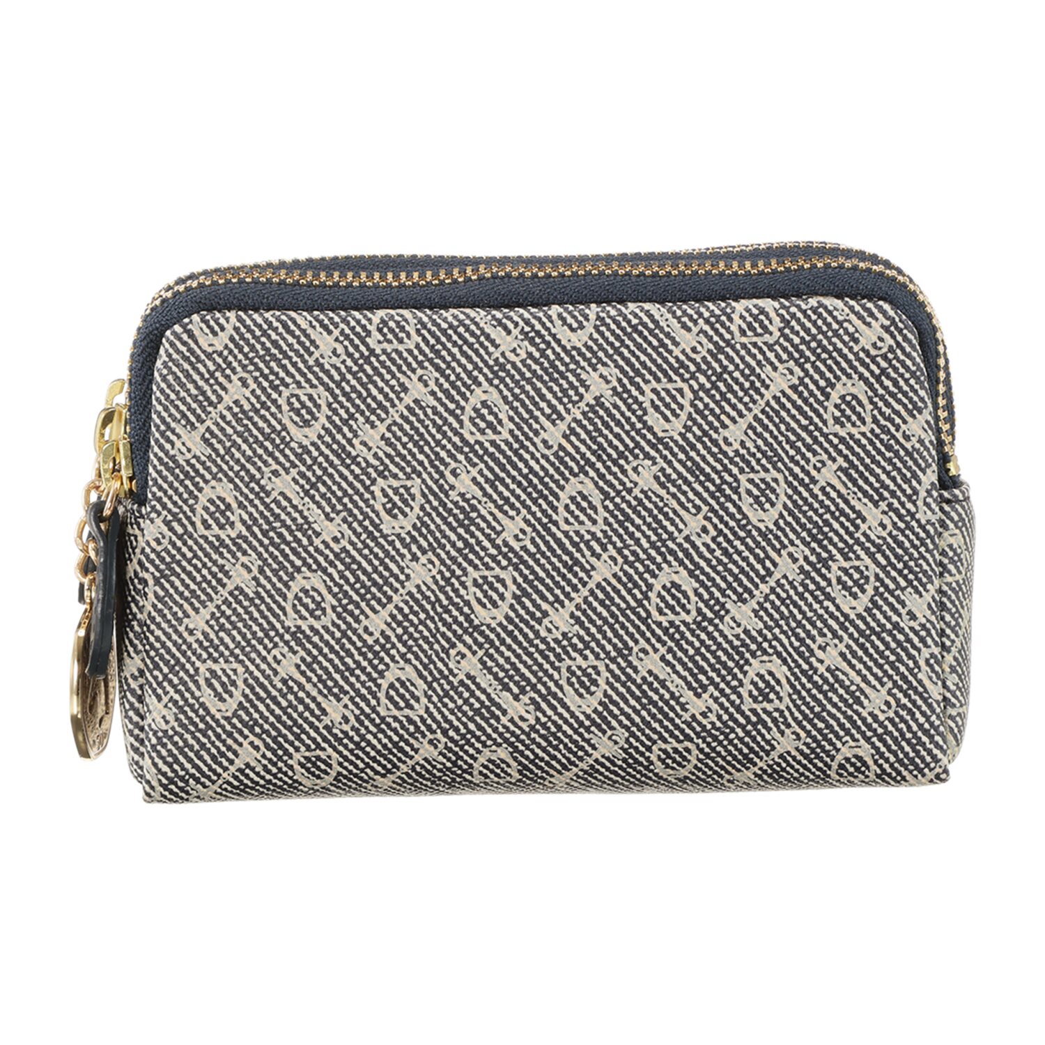 ホワイ “ＨＳＣコインハーネス” モノグラム ３連ジップポーチ