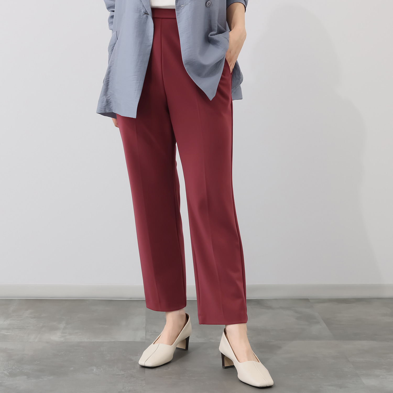 上質ごこち アルディナ とろみストレートパンツ ＜股下６６ｃｍ＞ 