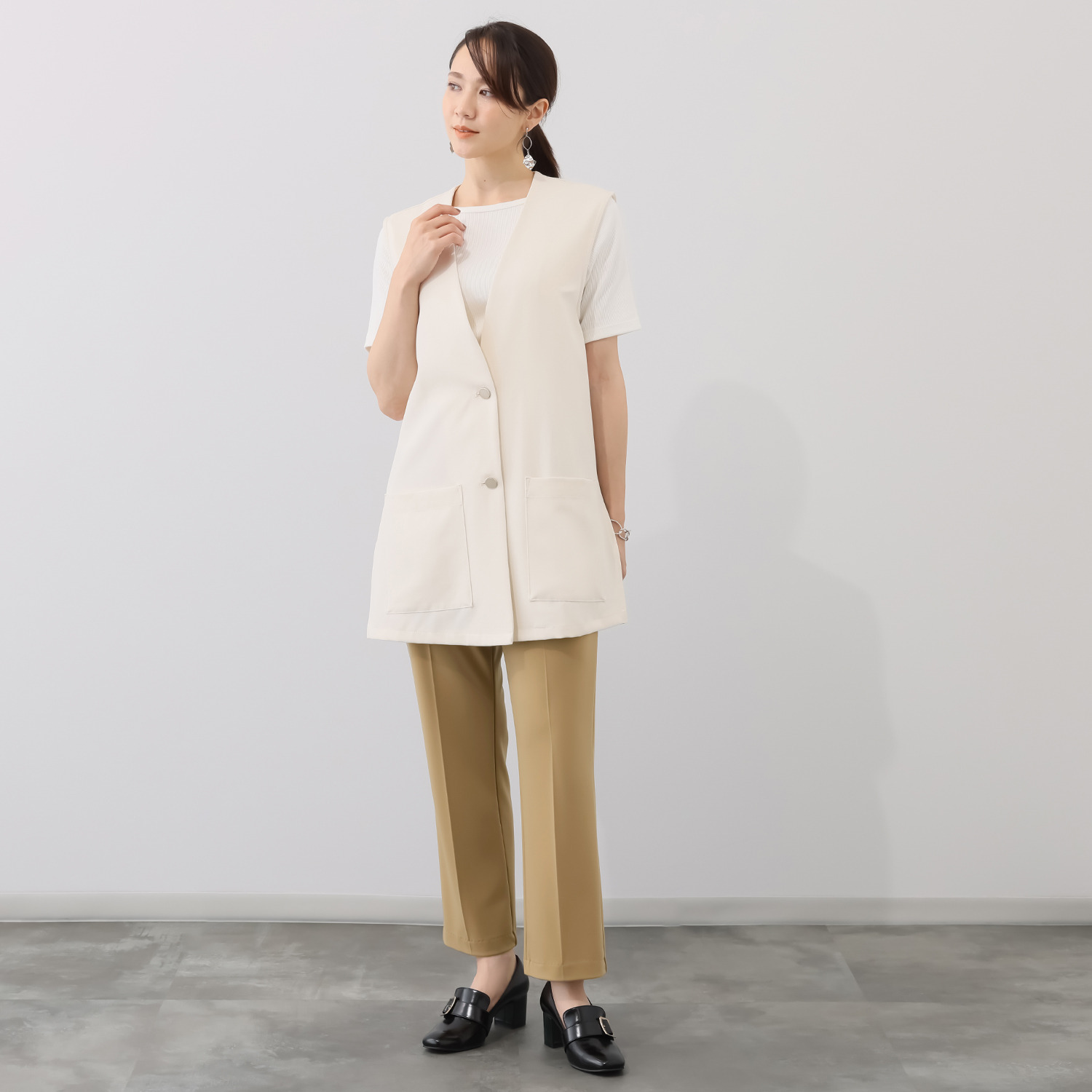 上質ごこち アルディナ とろみストレートパンツ ＜股下６６ｃｍ＞ 