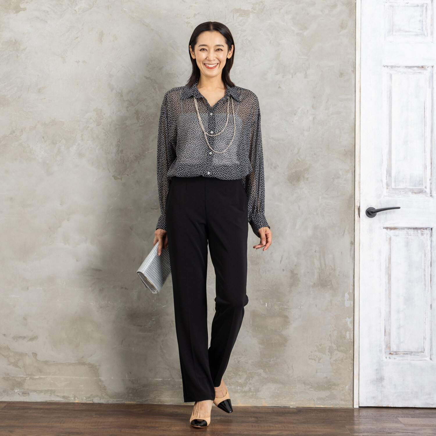 上質ごこち アルディナ とろみストレートパンツ ＜股下６６ｃｍ＞ 