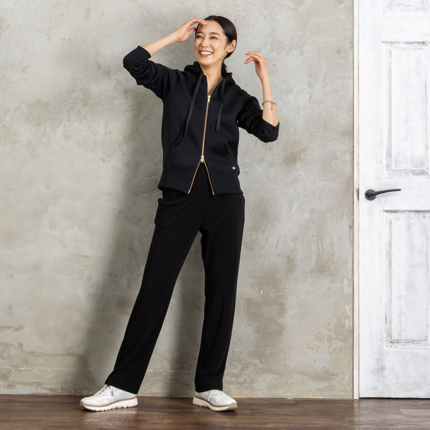 上質ごこち アルディナ とろみストレートパンツ ＜股下７４ｃｍ＞