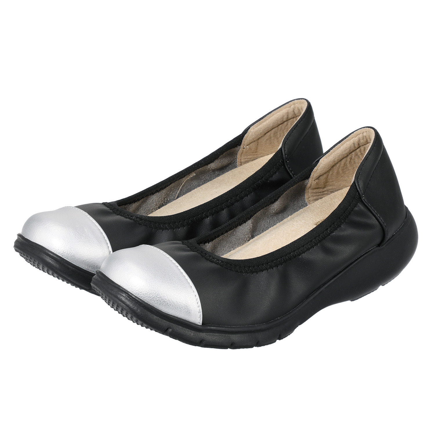 ラックラック 履いて歩いて全身運動！ 空飛ぶ　洗える エレガントフィット パンプス